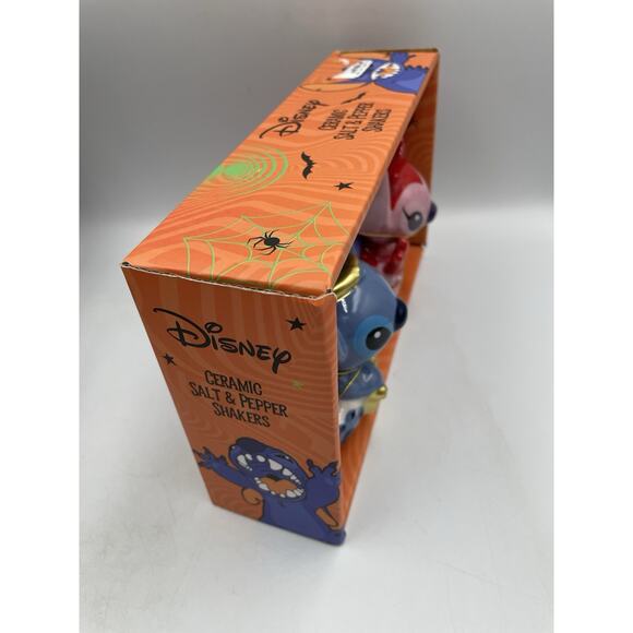 Disney Stitch Angel and Devil Salt and Pepper Shakers NEW In Box - Picture 3 of 7